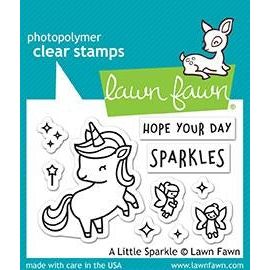 Simon Says Stamp! Lawn Fawn A LITTLE SPARKLE Clear Stamps LF1818