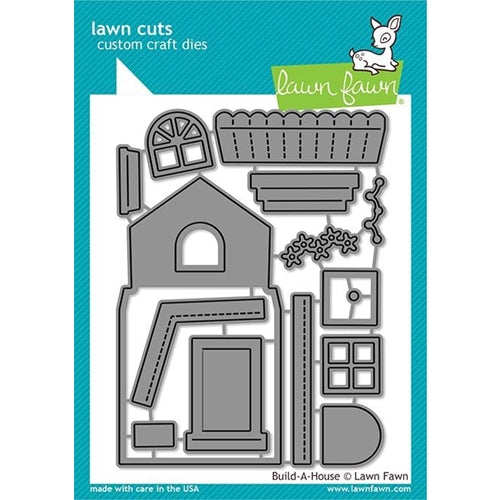 Simon Says Stamp! Lawn Fawn BUILD A HOUSE Custom Craft Dies LF2046