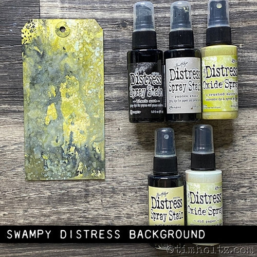 Simon Says Stamp! Tim Holtz Distress Oxide Spray CRUSHED OLIVE Ranger tso67641 | color-code:ALT02
