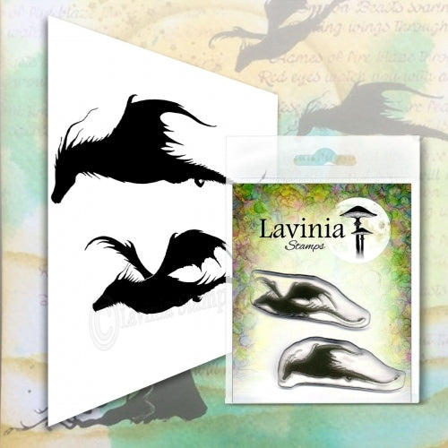 Simon Says Stamp! Lavinia Stamps DRAGON SET Clear Stamp LAV552