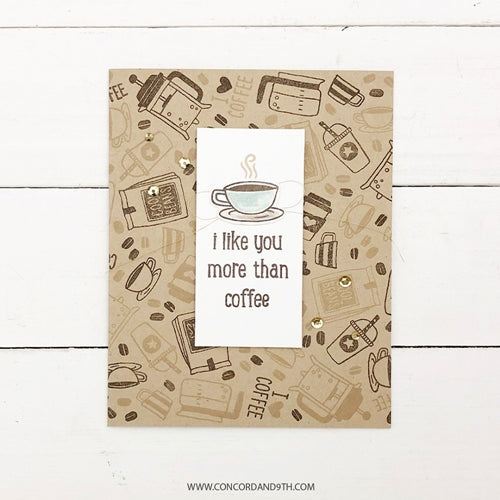 Simon Says Stamp! Concord & 9th COFFEE BLEND Dies 10723