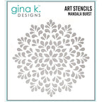 Simon Says Stamp! Gina K Designs MANDALA BURST Stencil 0442