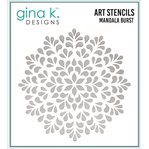 Simon Says Stamp! Gina K Designs MANDALA BURST Stencil 0442