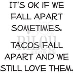 Simon Says Stamp! Riley And Company Funny Bones TACOS FALL APART Cling Rubber Stamp RWD 751