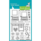 Simon Says Stamp! Lawn Fawn YOU'RE JUST MY TYPE Clear Stamps LF2165