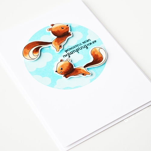 Simon Says Stamp! Clearly Besotted CLOUDY DAYS Stencil