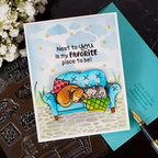 Simon Says Stamp! Clearly Besotted CLOUDY DAYS Stencil