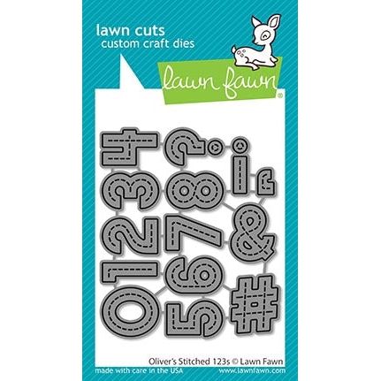 Simon Says Stamp! Lawn Fawn OLIVER'S STITCHED 123's Die Cuts lf2262