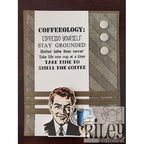 Simon Says Stamp! Riley And Company Funny Bones COFFEEOLOGY Cling Rubber Stamp RWD-781