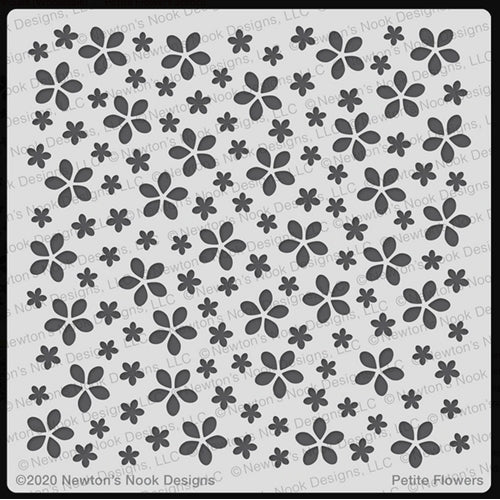 Simon Says Stamp! Newton's Nook Designs PETITE FLOWERS Stencil NN2002T01