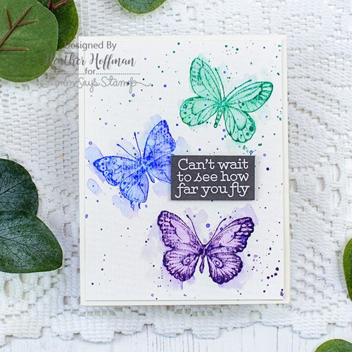 Simon Says Stamp! Simon Says Clear Stamps BEAUTIFUL BUTTERFLIES sss202086