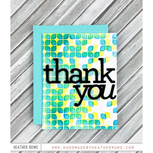 Simon Says Stamp! CZ Design EXTRA LARGE THANK YOU Wafer Dies czd90 | color-code:ALT4