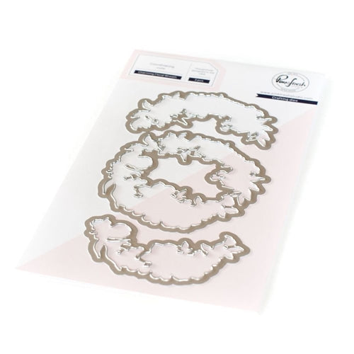 Simon Says Stamp! PinkFresh Studio CHARMING FLORAL WREATH Die Set pfcc1820*