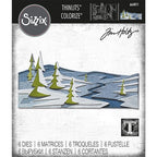 Simon Says Stamp! Tim Holtz Sizzix SNOWSCAPE Colorize Thinlits Dies 664971