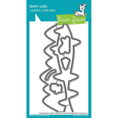 Simon Says Stamp! Lawn Fawn OVER THE MOUNTAIN BORDERS Die Cuts lf2420