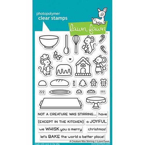 Simon Says Stamp! Lawn Fawn A CREATURE WAS STIRRING Clear Stamps lf2415