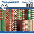 Simon Says Stamp! Whimsy Stamps TARTAN 6 x 6 Paper Pads WSDP27