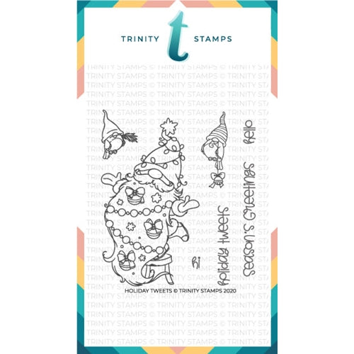 Simon Says Stamp! Trinity Stamps HOLIDAY TWEETS Clear Stamp Set tps093*
