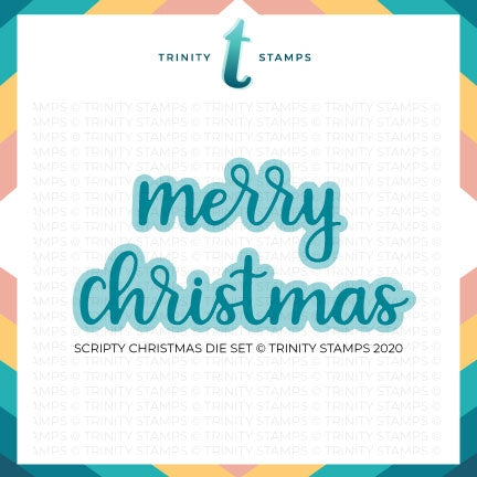 Simon Says Stamp! Trinity Stamps SCRIPTY CHRISTMAS Die Set tmd044