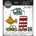 Simon Says Stamp! Tim Holtz Sizzix WACKY TRANSPORT 1 Thinlits Dies 665220