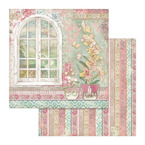 Simon Says Stamp! Stamperia ORCHIDS AND CATS 12x12 Paper sbbl81