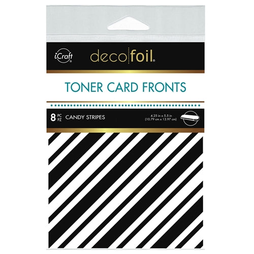 Simon Says Stamp! Therm O Web Deco Foil WHITE CANDY STRIPES Toner Card Fronts 5578