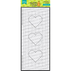 Simon Says Stamp! Newton's Nook Designs SLIMLINE MASKING HEARTS Stencils NN2101T01*