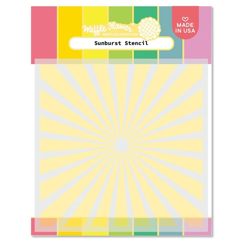 Simon Says Stamp! Waffle Flower SUNBURST Stencil WFS080