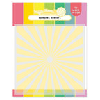 Simon Says Stamp! Waffle Flower SUNBURST Stencil WFS080
