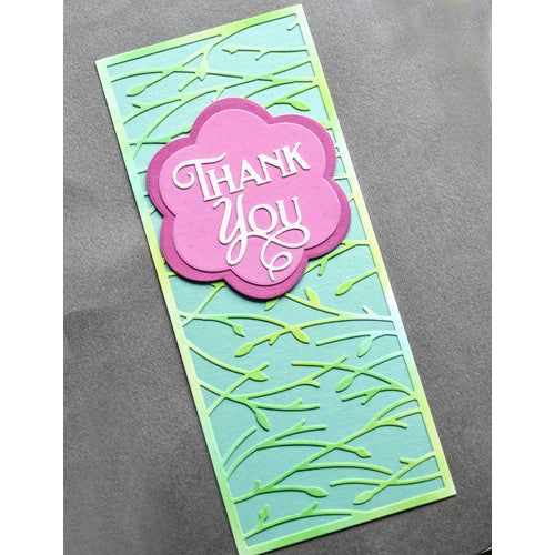 Simon Says Stamp! Poppy Stamps LEAFY VINES Slim Plate Craft Die 2454*