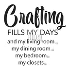 Simon Says Stamp! Riley And Company CRAFTING FILLS MY DAYS Cling Rubber Stamp