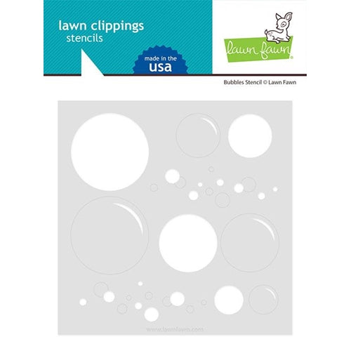 Simon Says Stamp! Lawn Fawn BIG BUBBLES Stencil lf2535