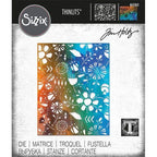 Simon Says Stamp! Tim Holtz Sizzix FOLK FLOWERS Thinlits Dies 665363