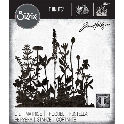 Simon Says Stamp! Tim Holtz Sizzix FLOWER FIELD Thinlits Dies 665369