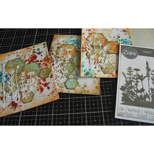 Simon Says Stamp! Tim Holtz Sizzix FLOWER FIELD Thinlits Dies 665369 | color-code:ALT8