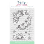 Simon Says Stamp! Pretty Pink Posh FLORAL CORNERS Clear Stamps*