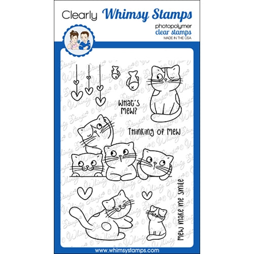Simon Says Stamp! Whimsy Stamps THINKING OF MEW Clear Stamps CWSD368*