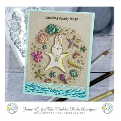Simon Says Stamp! The Rabbit Hole Designs STARFISH IN THE SAND Clear Stamps TRH 92*