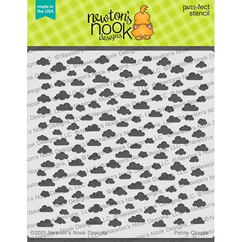 Simon Says Stamp! Newton's Nook Designs PETITE CLOUDS Stencil NN2104T01*