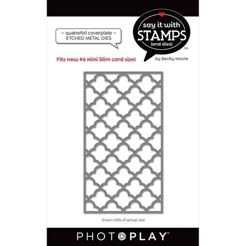 Simon Says Stamp! PhotoPlay NUMBER 6 QUATREFOIL COVERPLATE Die sis2698*