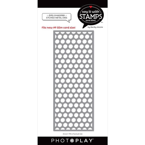 Simon Says Stamp! PhotoPlay NUMBER 9 DOTS COVERPLATE Die sis2701*