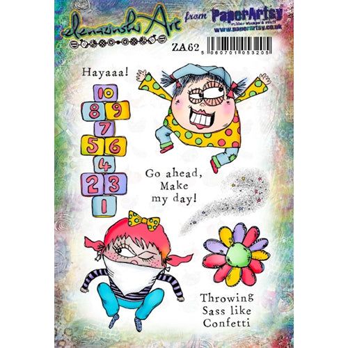 Simon Says Stamp! Paper Artsy ZINSKI ART 62 Cling Stamps za62*