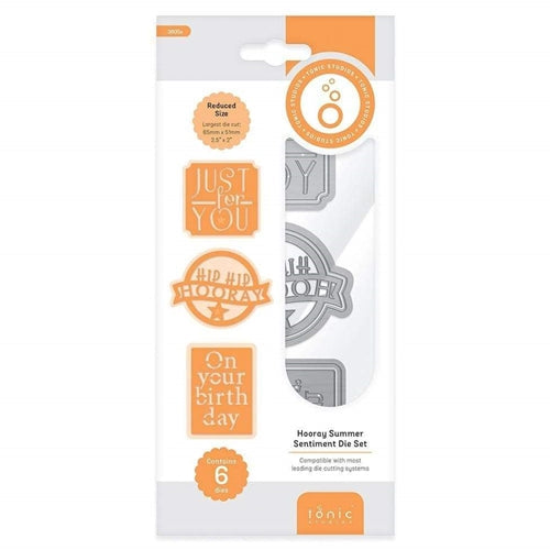 Simon Says Stamp! Tonic HOORAY SUMMER SENTIMENTS Die Set 3605e*