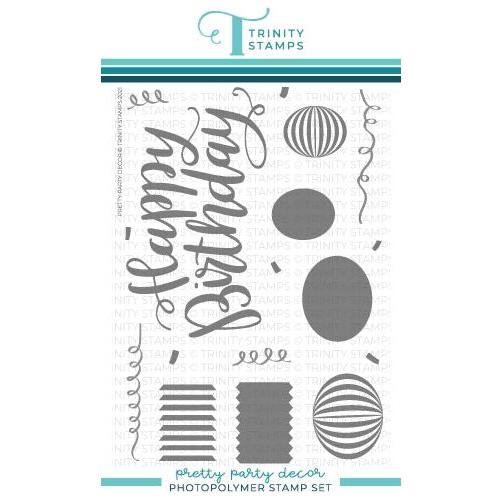 Simon Says Stamp! Trinity Stamps PRETTY PARTY DECOR Clear Stamp Set tps139*