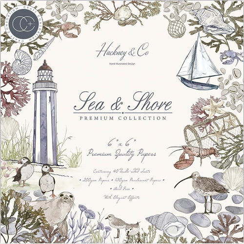 Simon Says Stamp! Craft Consortium SEA AND SHORE 6 x 6 inch Paper Pad CCPPAD027B