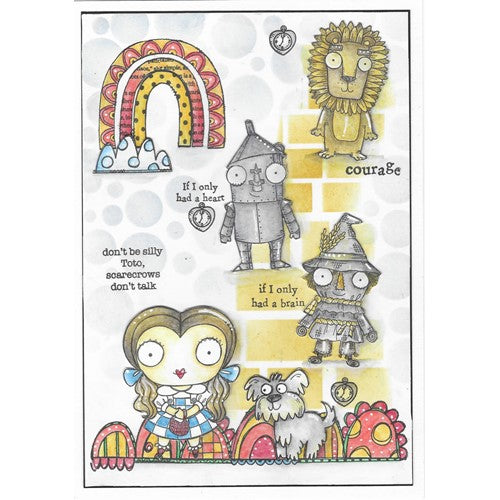 Simon Says Stamp! AALL & Create SCARECROW AND LION A7 Clear Stamps aall505