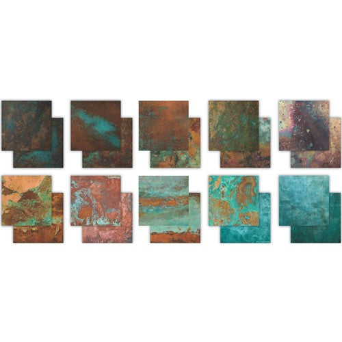 Simon Says Stamp! Craft Consortium The Essential Craft Papers PATINA 6 x 6 inch Paper Pad CCEPAD017B