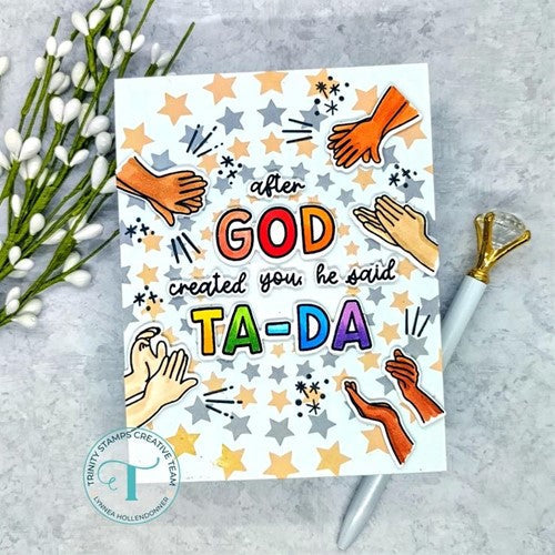 Simon Says Stamp! Trinity Stamps TA DA Clear Stamp Set tps147*