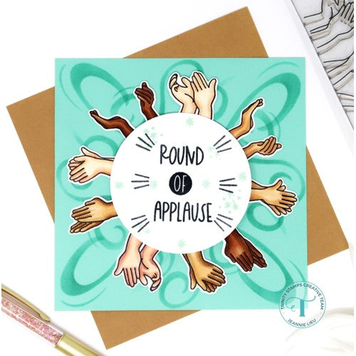 Simon Says Stamp! Trinity Stamps TA DA Clear Stamp Set tps147*