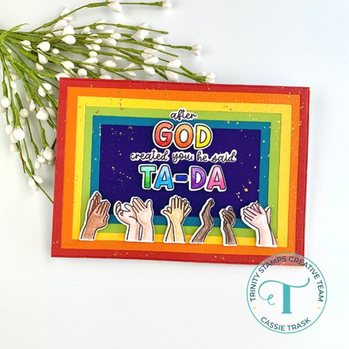 Simon Says Stamp! Trinity Stamps TA DA Clear Stamp Set tps147*